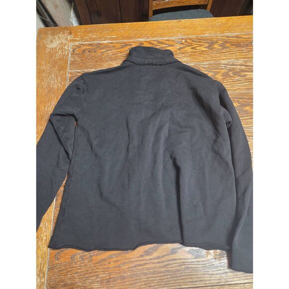 Frank&Eileen Patrick Popover Henley triple fleece in Black sz Small - Picture 5 of 5